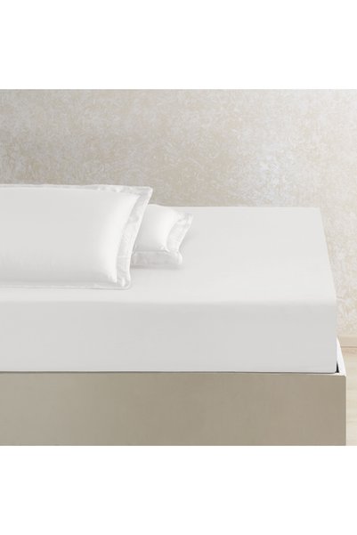 X Tencel ™   Lyocell Double Elastic Sheet White