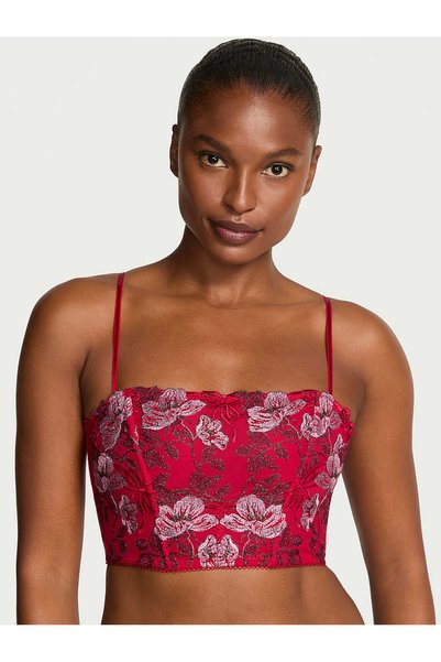 Floral Embroidered Bustier