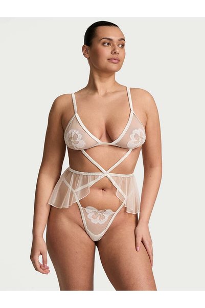 Peony Embroidered Teddy