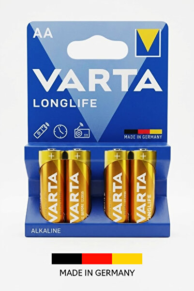 Longlife AA 1.5V алкална батерија, пакување од 4, долготрајно напојување