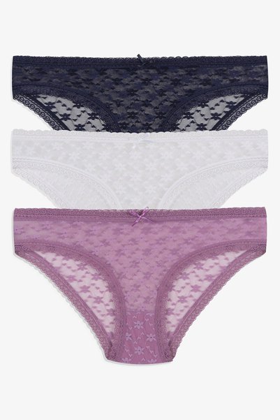 Women's 3-Piece Lace Panties