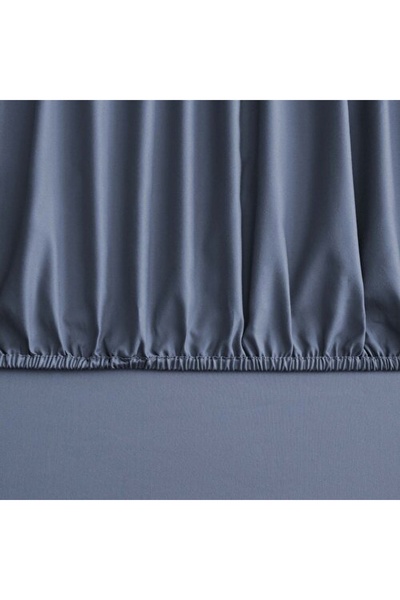 Mix&Match Cotton Satin Single Fitted Sheet Indigo