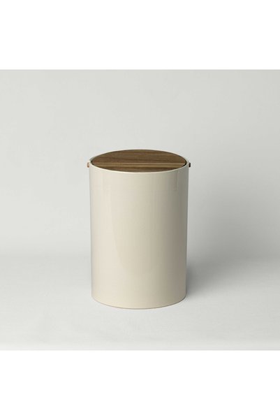 Trina Trash Can 20X28 cm Cream