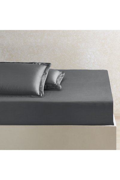 X Tencel ™   Lyocell King Fitted Sheet Anthracite