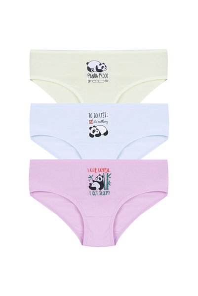 Girl's 3-Piece Cute Mouse Patterned Slip