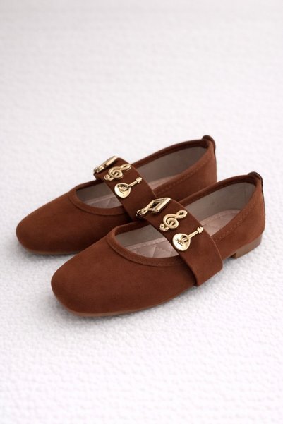 Melody Belted Ballerina Casual Women's Shoes Mary Jane Home Ballerinas