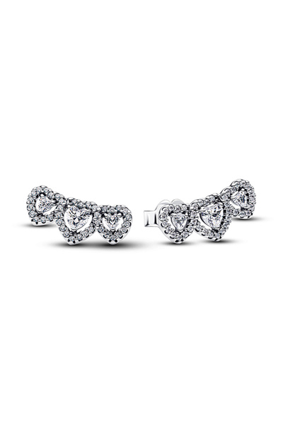 Hale Hearts Triple Nail Earrings