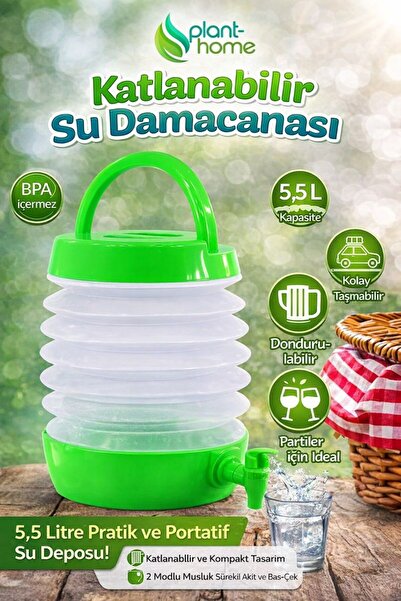 Склоплив сад за вода 5.5 L – без BPA, пренослив и редечки резервоар за вода