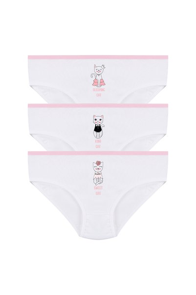 Girl's 3-Piece Cute Mouse Patterned Slip