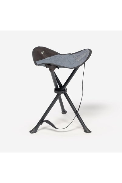 Quechua Outdoor Camping Stool - Gray - 110kg