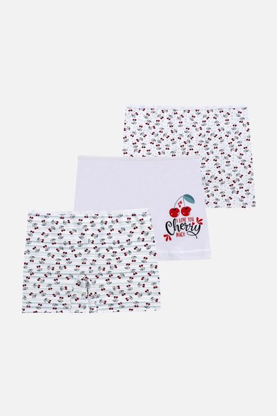 Girl's 3-Piece Patterned Boxers