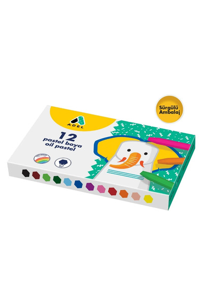🎨   Oil Pastel Paint Set – 12 Colors 🎨
