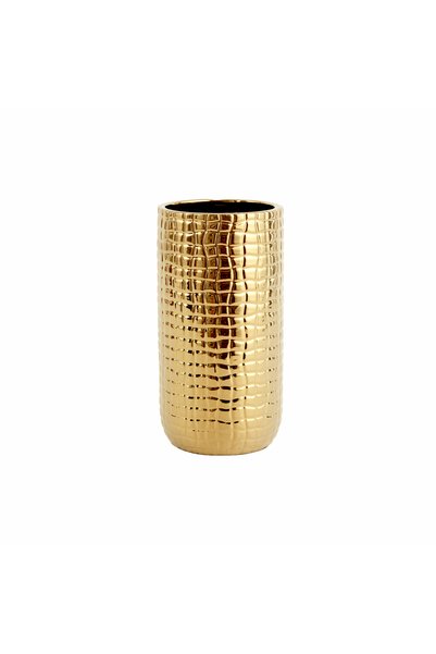 Lesley Decorative Cylinder Vase Gold