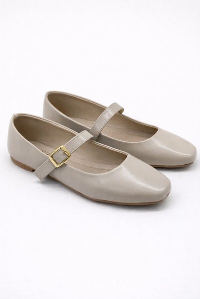 SH-950 Buckled Ballerina Flats Casual Women's Shoes Mary Jane House Slippers