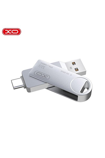 DK03 32GB 2 во 1 флеш меморија USB 3.0 и Type-C OTG поддржана метално куќиште компатибилна со телефон и компјутер