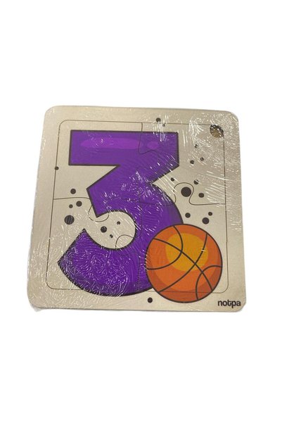Educational and Learning Wooden 4-Piece 13 X 13 Colorful Number-Related Puzzle for Children 12452112
