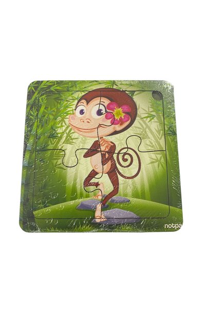 Educational and Learning Wooden 4-Piece 13 X 13 Colorful Animals Corresponding Puzzle for Children 1245232144