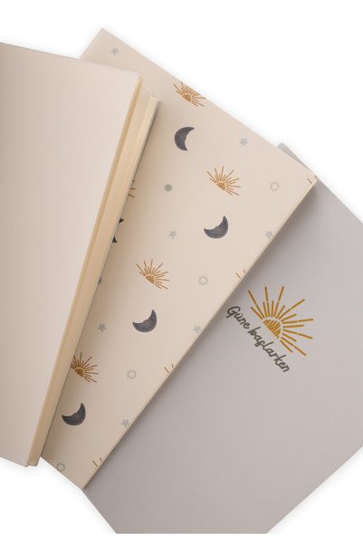 Triple Block Notepad Moon and Sun Themed