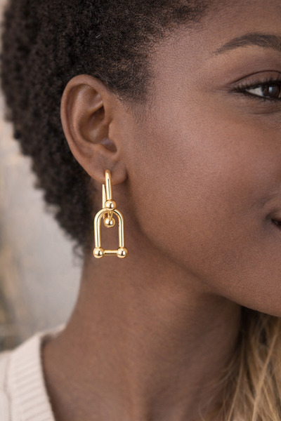 Steel Invoiced Earrings, Guaranteed to Not Fade Color