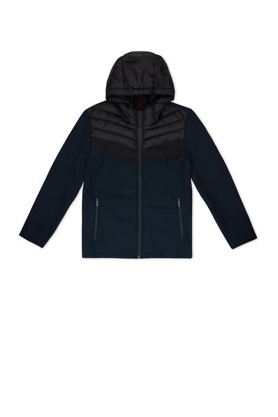 Patch Men's Coat Navy Blue