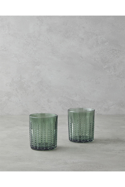 Plantopia Glass 2-Piece Glass 370 ml Green