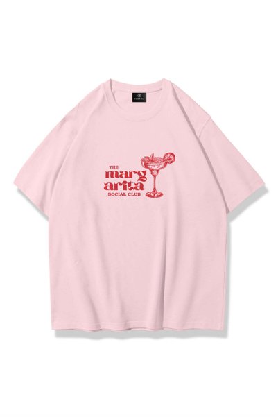 Women's Margarita Social Club Tshirt Pink