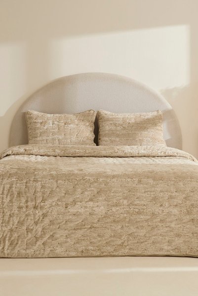 Clement Double Bedspread Set Beige