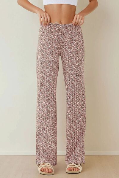 Relaxed Cut Patterned Trousers