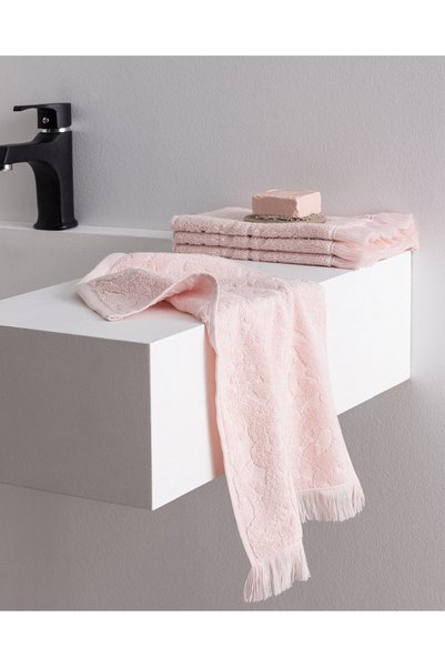 Pavot 4-Pack 100% Cotton Hand Towels - Powder - 30X45 cm