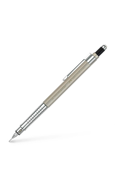 Vario Lux Versatil Pen, 0.7 mm Tip, Adjustable Hardness Metal Tip, with Eraser, Ergonomic Grip, Champagne Gold