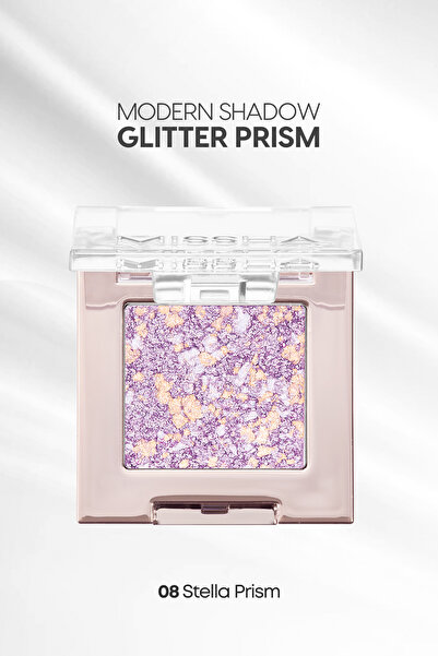Рачно изработена сенка со светки што не се собира, Modern Shadow Glitter Prism (No.8 Stella Prism)