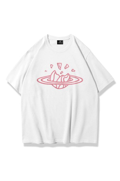 Unisex Outer Space Tshirt White