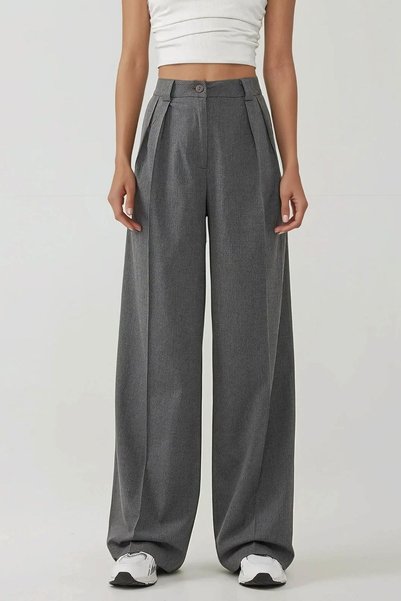 High Waist Palazzo Woven Pants