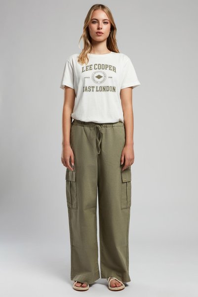 Standard Waist Straight Light Khaki Women's Trousers 252 Lcf 221004 Patricia A. Khaki
