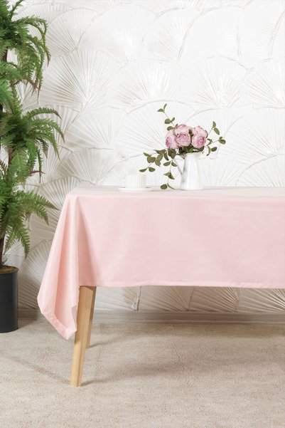 Soft Tablecloth Velvet Rectangular (150X220 cm) Powder