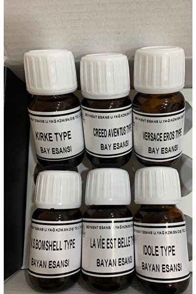 Комплет од 6 парфеми со есенција од 20ml