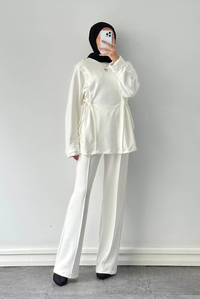 Tunnel Detailed Stoned Set White