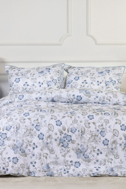 Rose Duvet Cover Set King Size Extra Large Digital Printed 100% Cotton Satin Lace (240X220 C