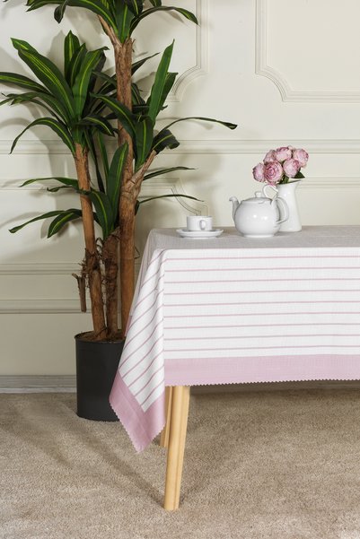 Lara Tablecloth Digital Printed (160X220 cm) Dried Rose