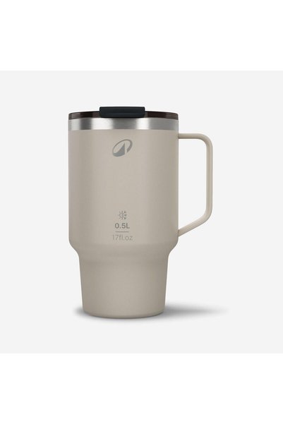 Stainless Steel Thermos Cup - Beige - 0.5 L