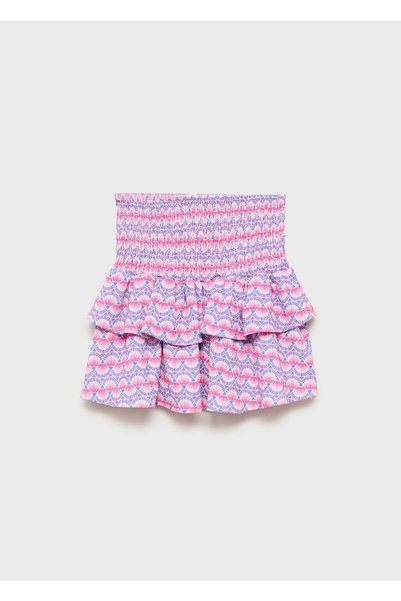 Ruffle Print Skirt