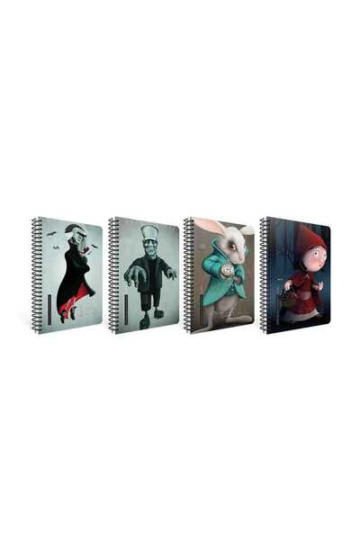17X24Cm 120 Sheets Lined Classıca Spiral Bound Hard Cover Notebook 6382000