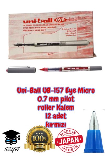 Ub-157 Eye Fine Roller Pen 0.7 mm Pilot Pen Made in Japan 100% Original Uni-Ball
