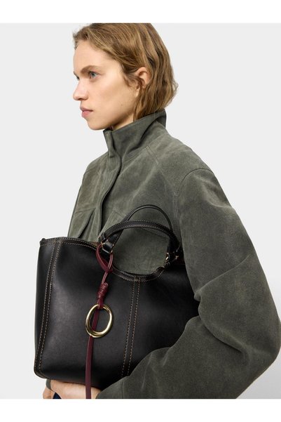 Zippered Flat Tote Bag