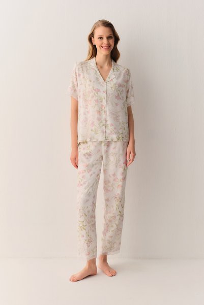 Lilibet Shirt Collar Pajama Set