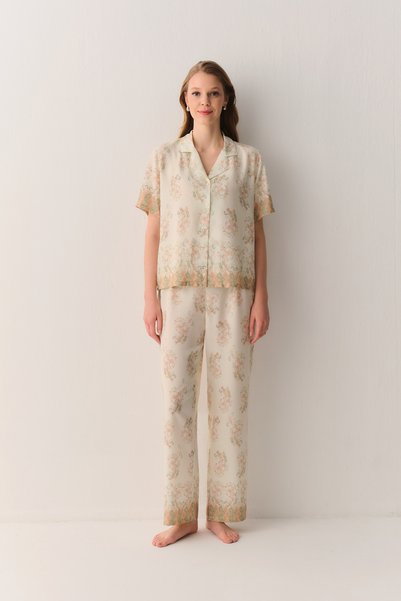 Rustic Shirt Collar Pajama Set