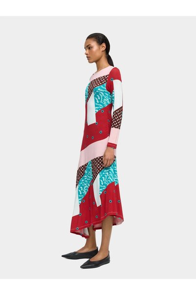 Asymmetric Patterned Dress