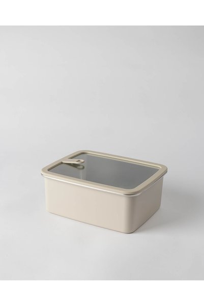 Damia Steel Storage Container - Soft Beige - 3200 ml