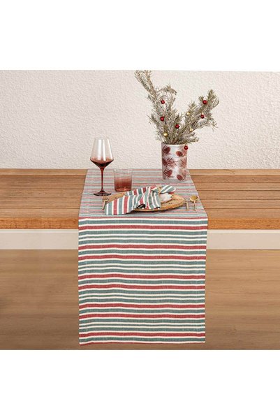 Bande Runner 50X180 cm Ecru/Green