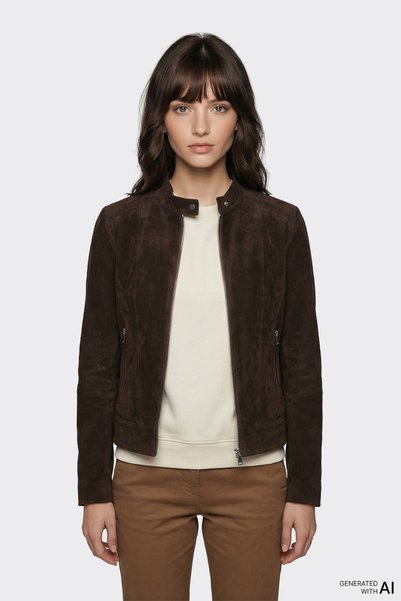 Brown Leather Women's Jacket
